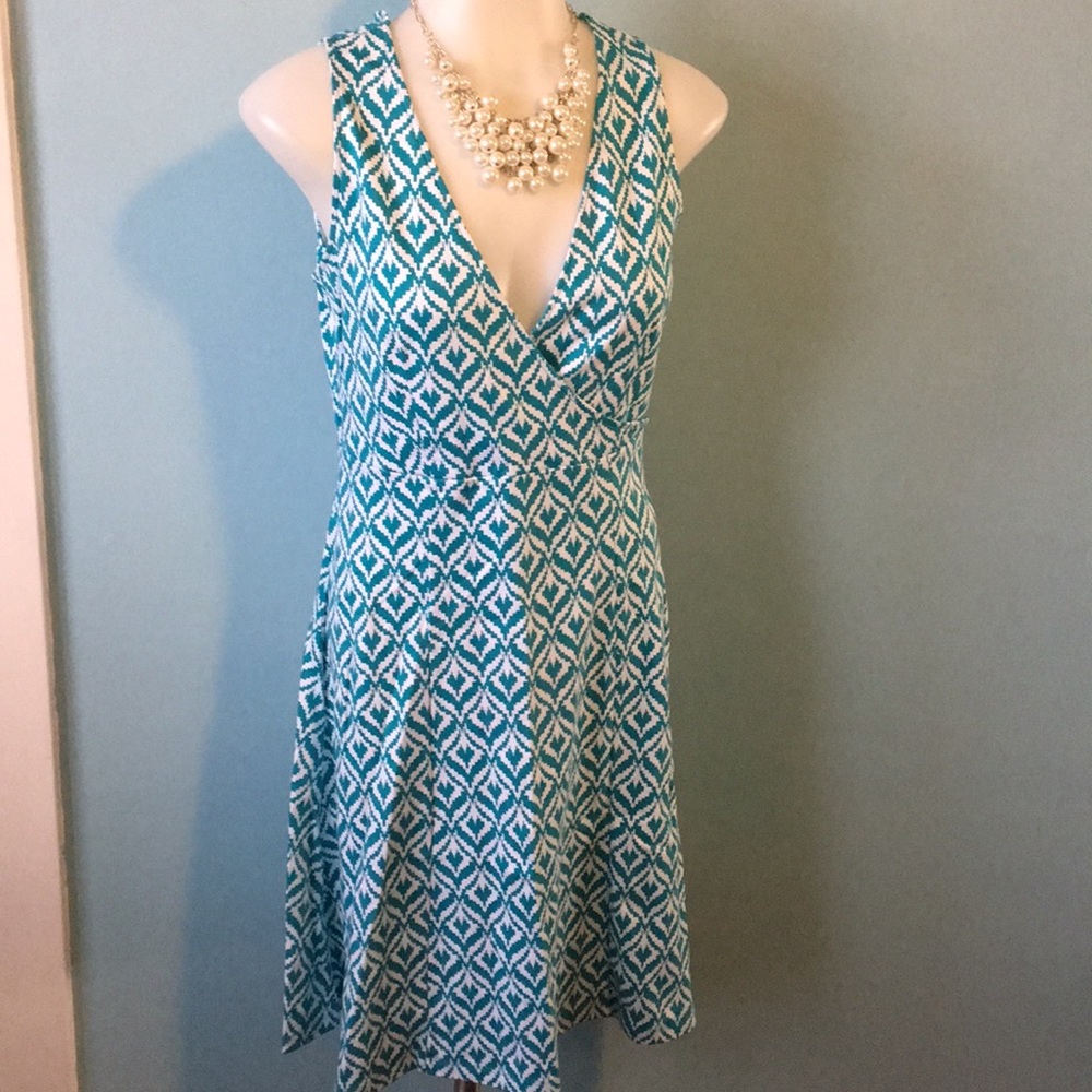 Cotton geo print dress